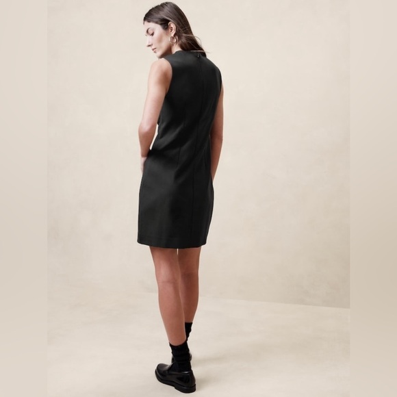 NWT! Banana Republic Black Everywhere Ponte Sheath Dress - Multiple 🪼👗 - Picture 3 of 9